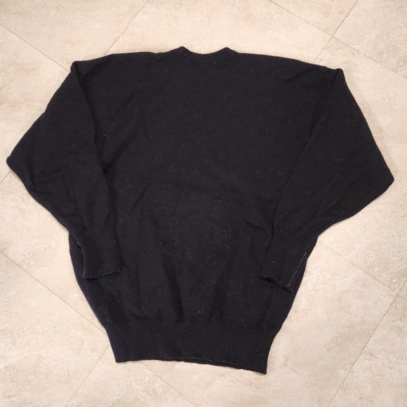 VTG Scott & Charters Hawick Mens M Or L Pure Lambswool Golf V Neck Sweater Knit - Picture 11 of 11